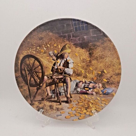 Rumpelstiltskin Rumpelstilzchen Collector Wall Plate by Gehm Bavaria 6" w/ COA - Picture 1 of 4